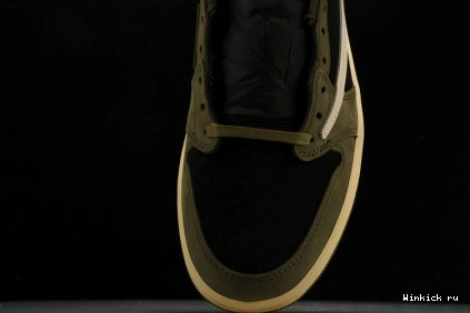Air Travis 1 Low x OLIVE BLACK OG Scott Jordan 0707
